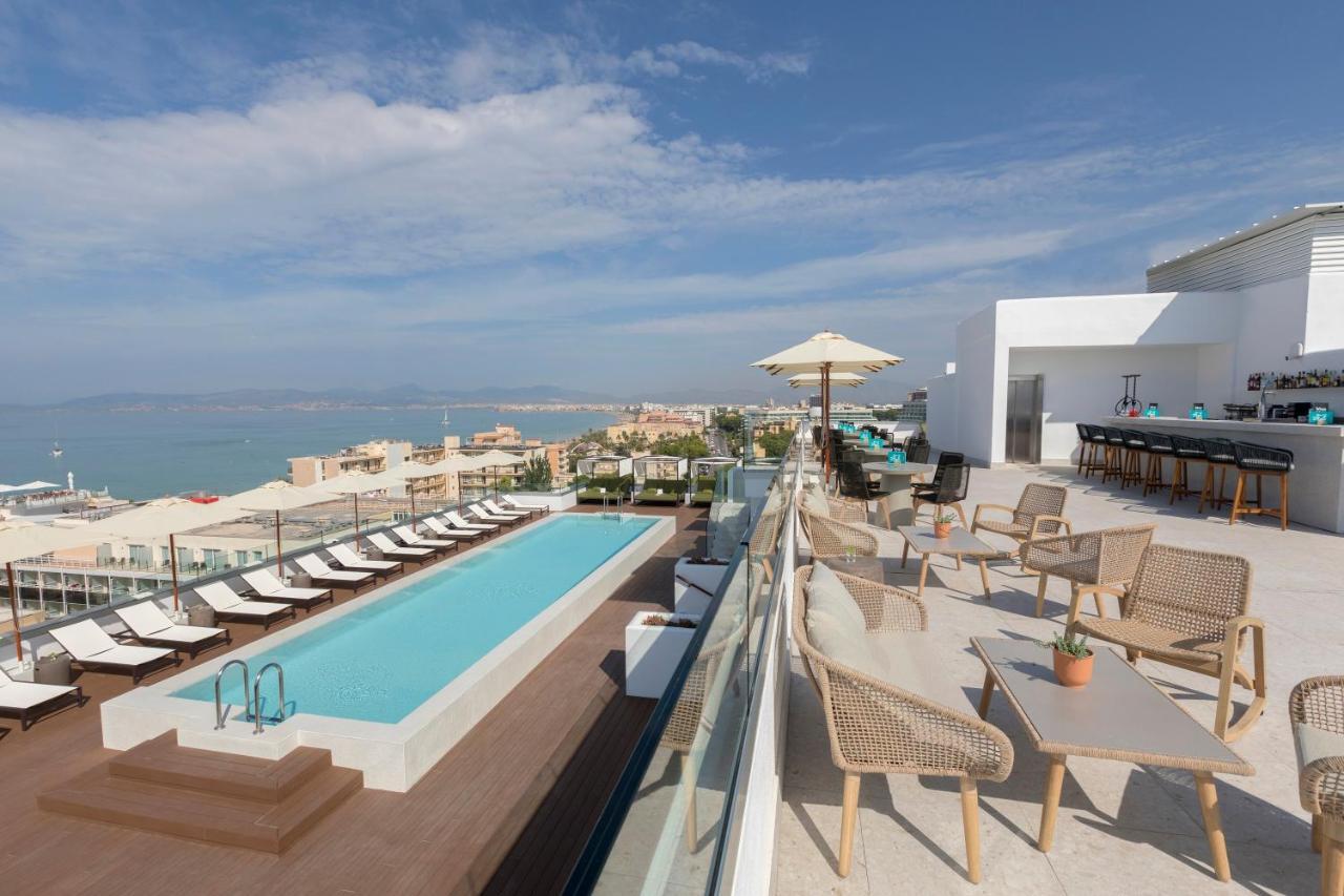 Отель Hm Ayron Park - Adults Only Плайя де Пальма Экстерьер фото Rooftop pool at the hotel